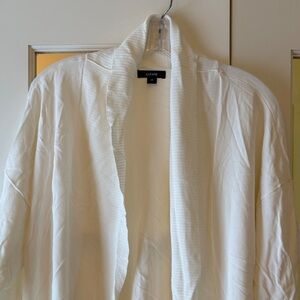 NWT 2X Alfani Ivory Off white Open Front Cardigan Sweater